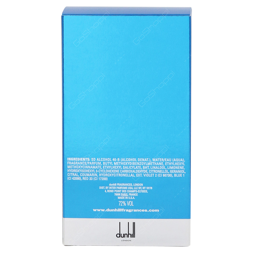 Dunhill Desire Blue For Men Eau De Toilette 100ml