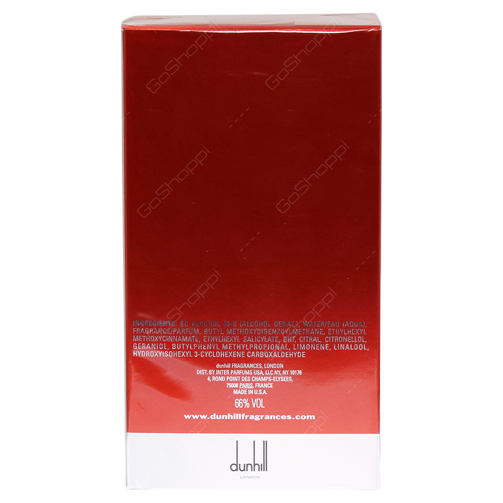 Dunhill Desire Red For Men Eau De Toilette 100ml