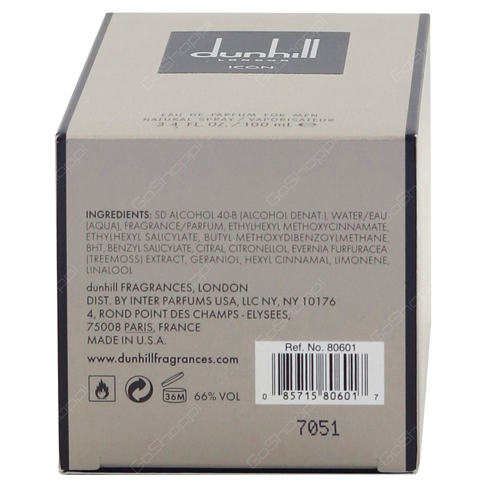 Dunhill Icon For Men Eau De Parfum 100ml