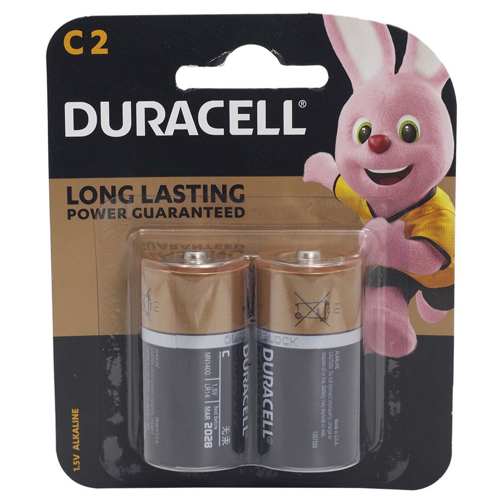 Duracell Alkaline Batteries C2 2pcs
