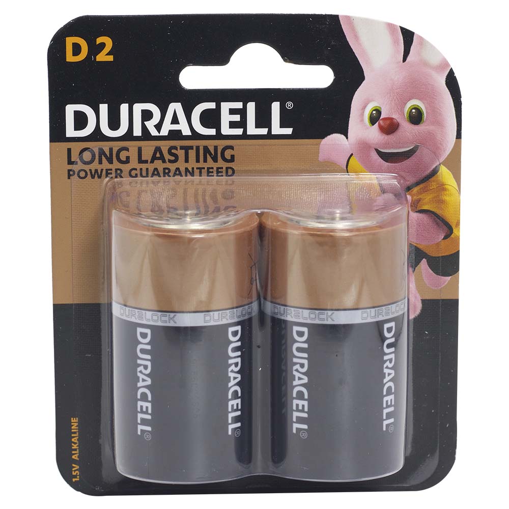 Duracell Alkaline Batteries D2 2pcs