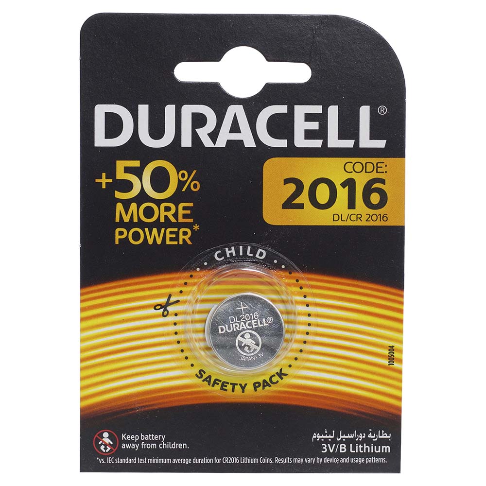 Duracell Lithium Coin Battery DL/CR2016 1pc