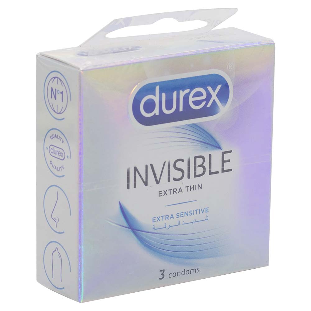 Durex Invisible Extra Thin Condom 3pcs