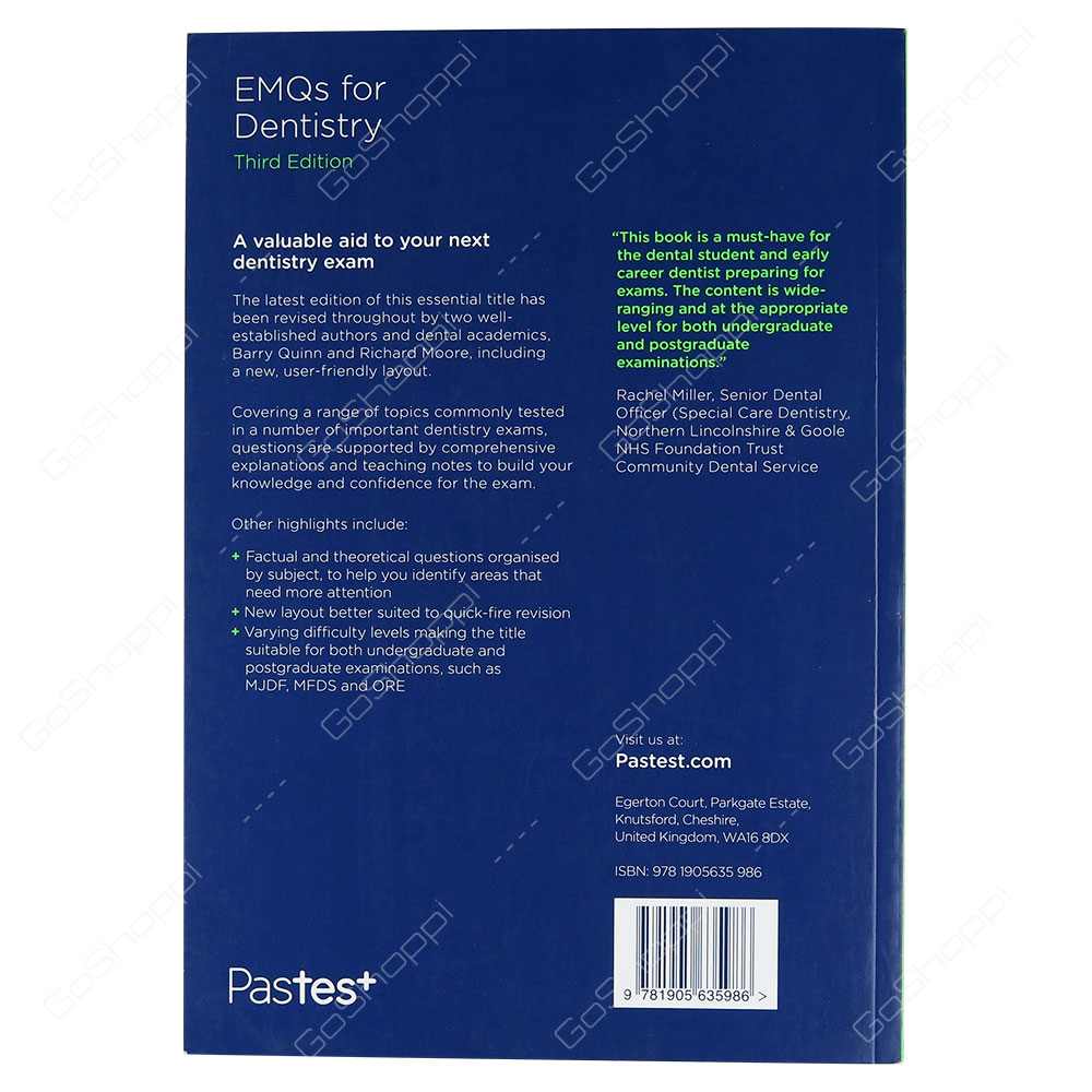 EMQs For Dentistry By Doug Hammond
