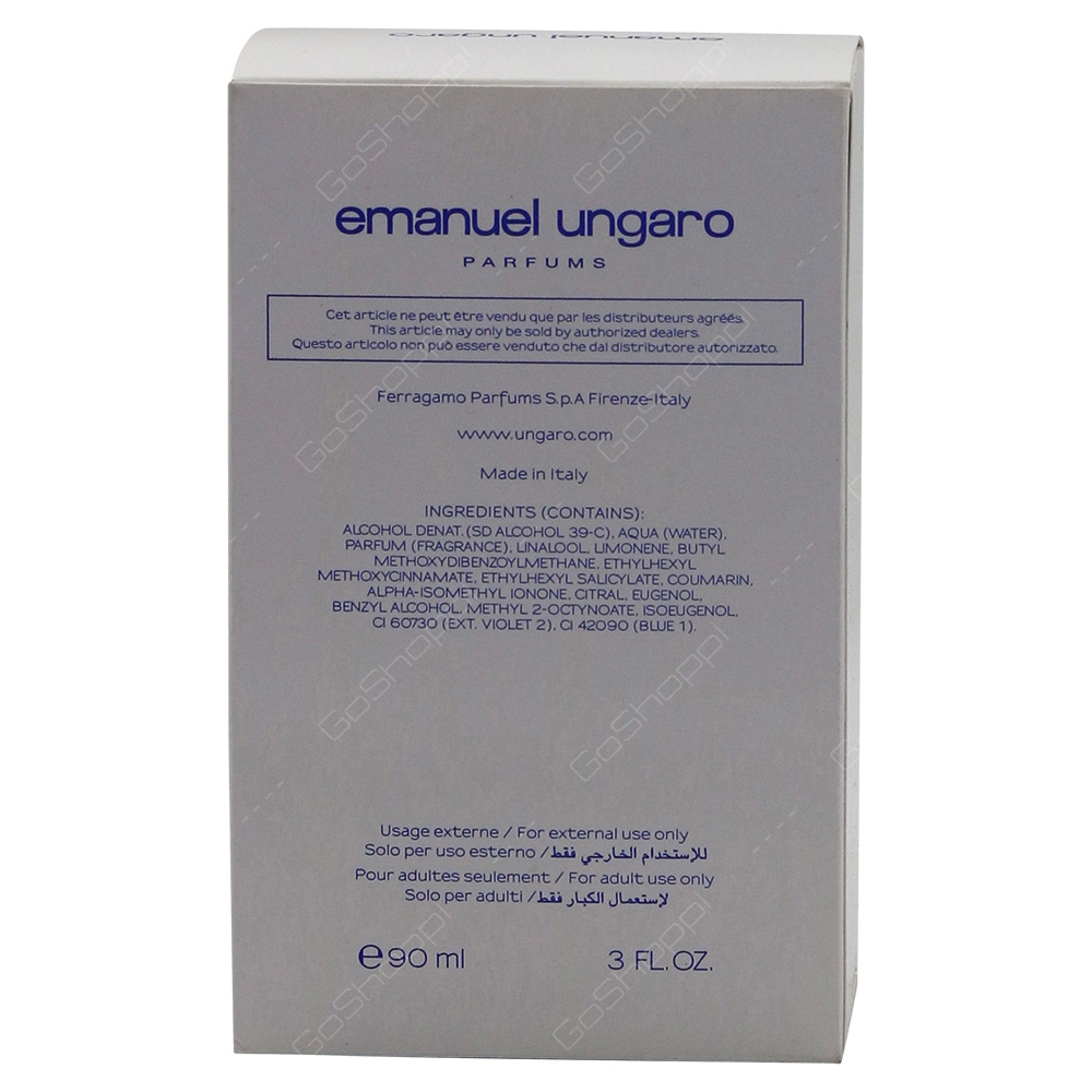 Emanuel Ungaro Blue Ice Man Eau De Toilette 90ml