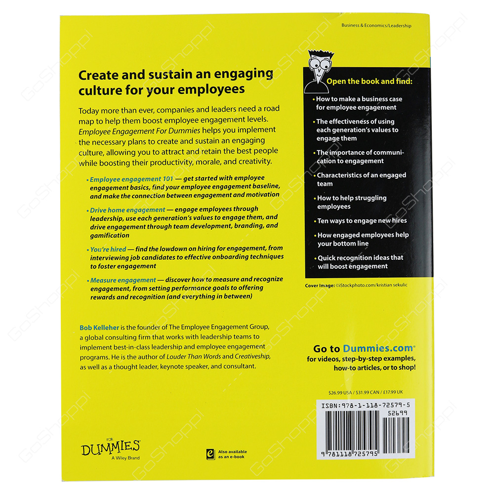 Employee Engagement For Dummies By Bob Kelleher