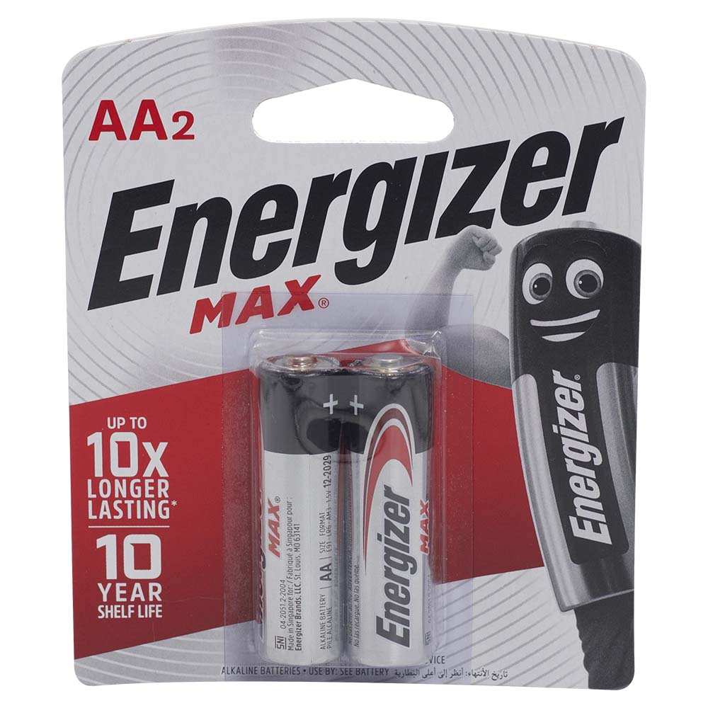 Energizer Max Batteries AA2 2pcs