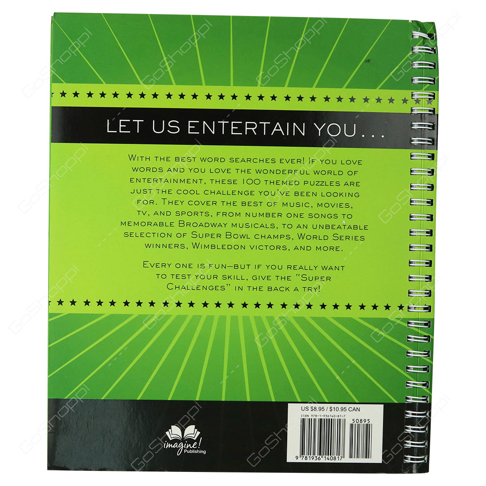Entertainment Word Search By John M. Samson