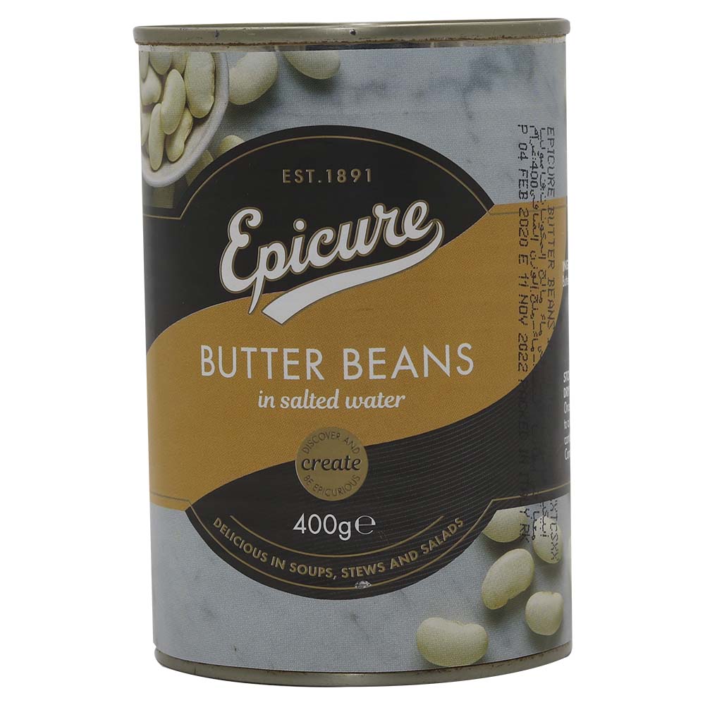 Epicure Butter Beans In Salted Water 400g