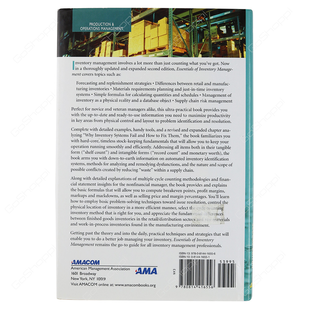 Essentials Of Inventory Management By Max Muller