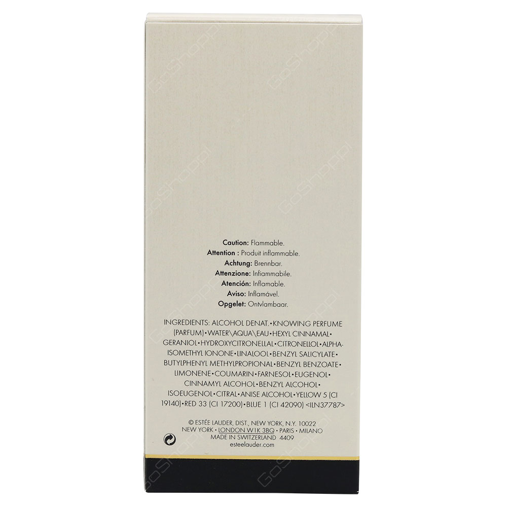 Estee Lauder Knowing For Women Eau De Parfum 75ml