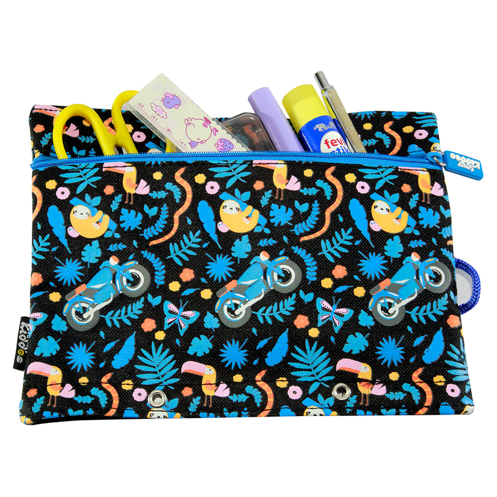 Fancy A5 Pencil Case Black - Black