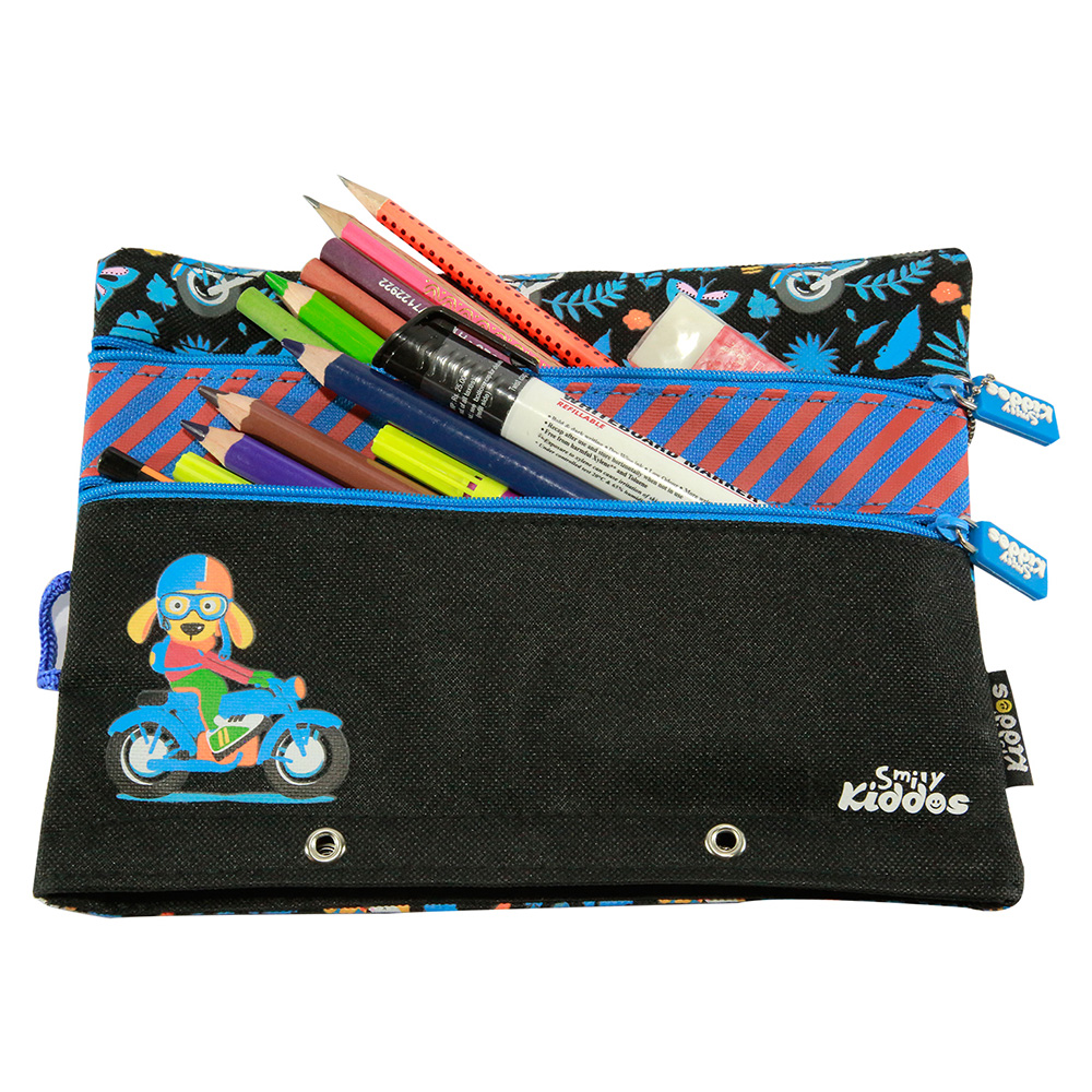 Fancy A5 Pencil Case Black - Black