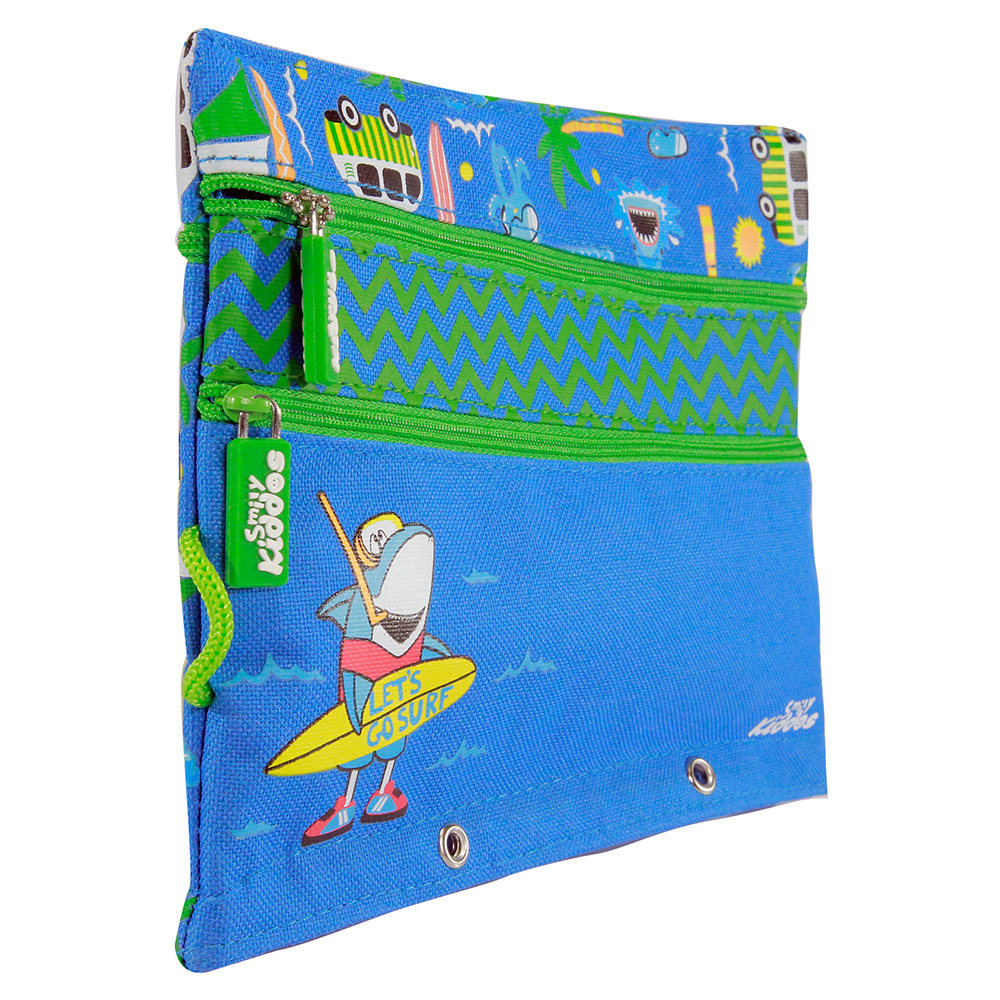 Fancy A5 Pencil Case Blue - Blue