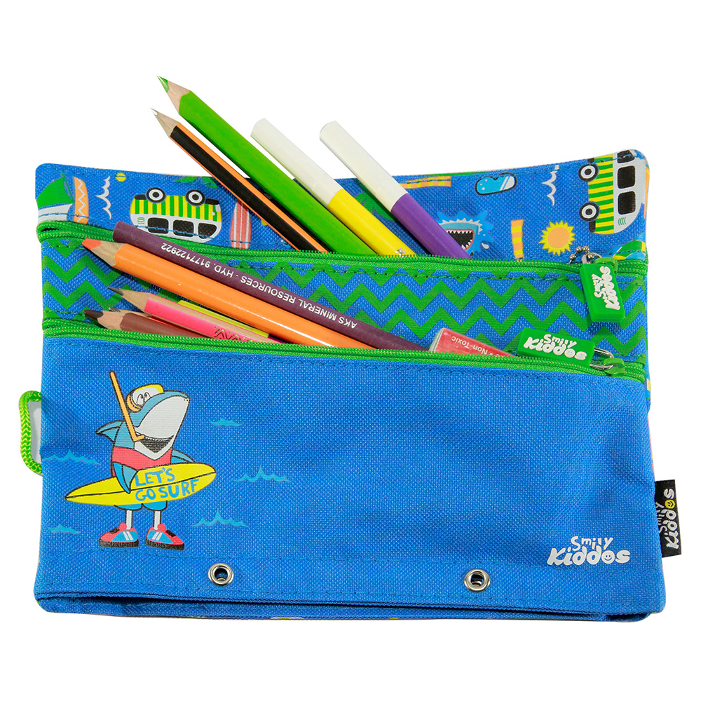 Fancy A5 Pencil Case Blue - Blue