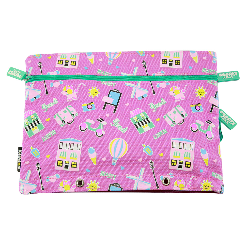 Fancy A5 Pencil Case Purple - Purple