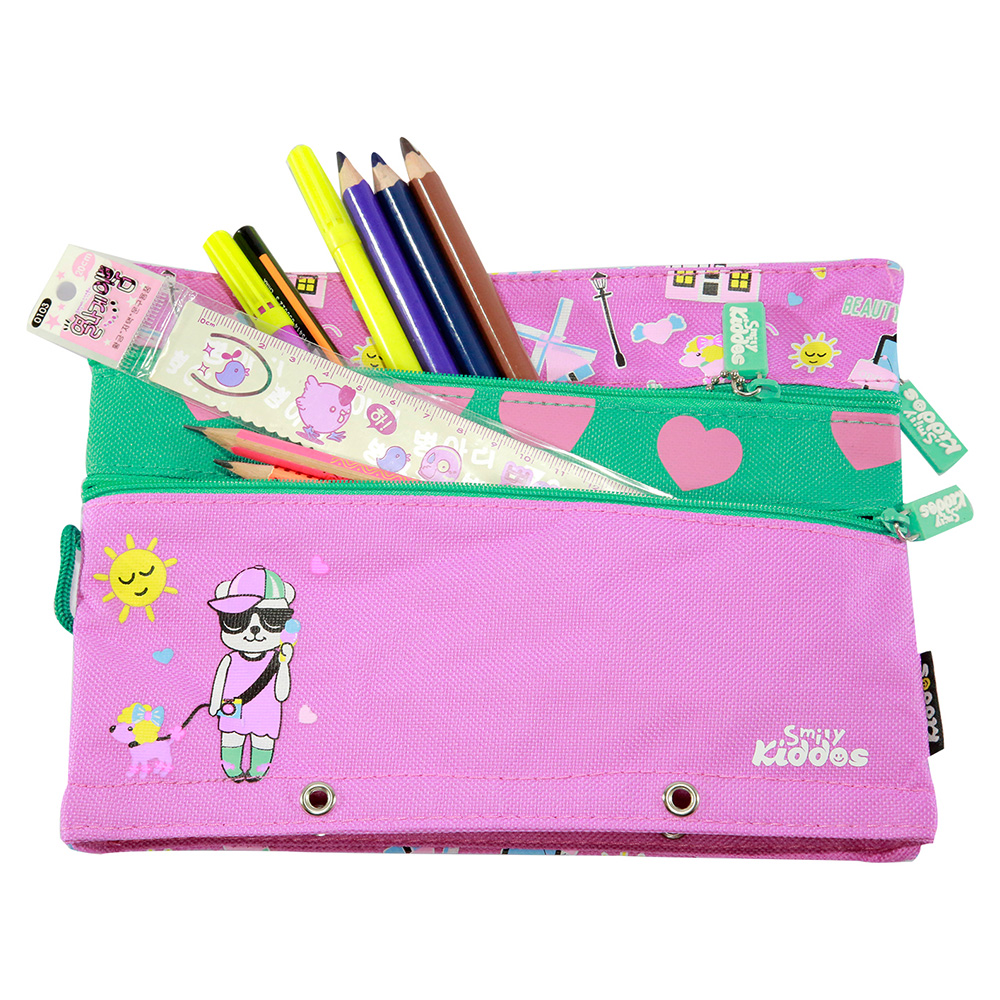 Fancy A5 Pencil Case Purple - Purple