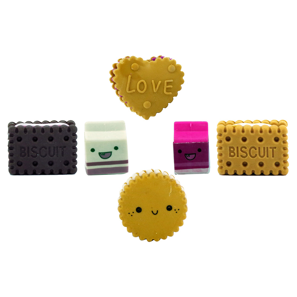 Fancy Biscuits Eraser Set