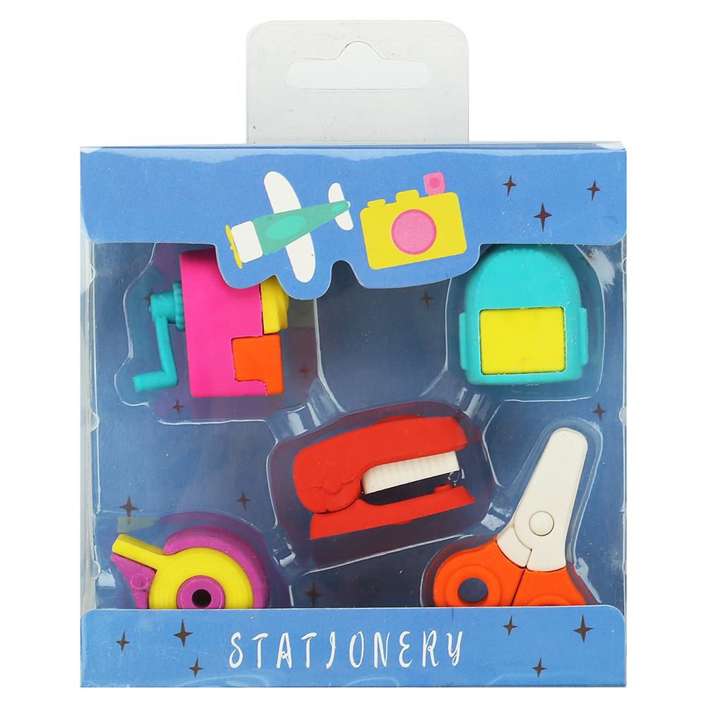 Fancy Stationery Eraser Set