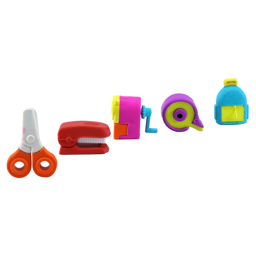Fancy Stationery Eraser Set