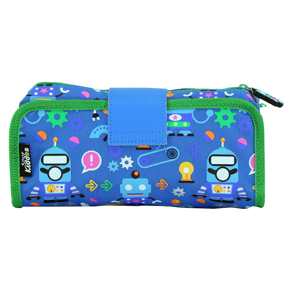 Fancy Strap Pencil Case - Blue