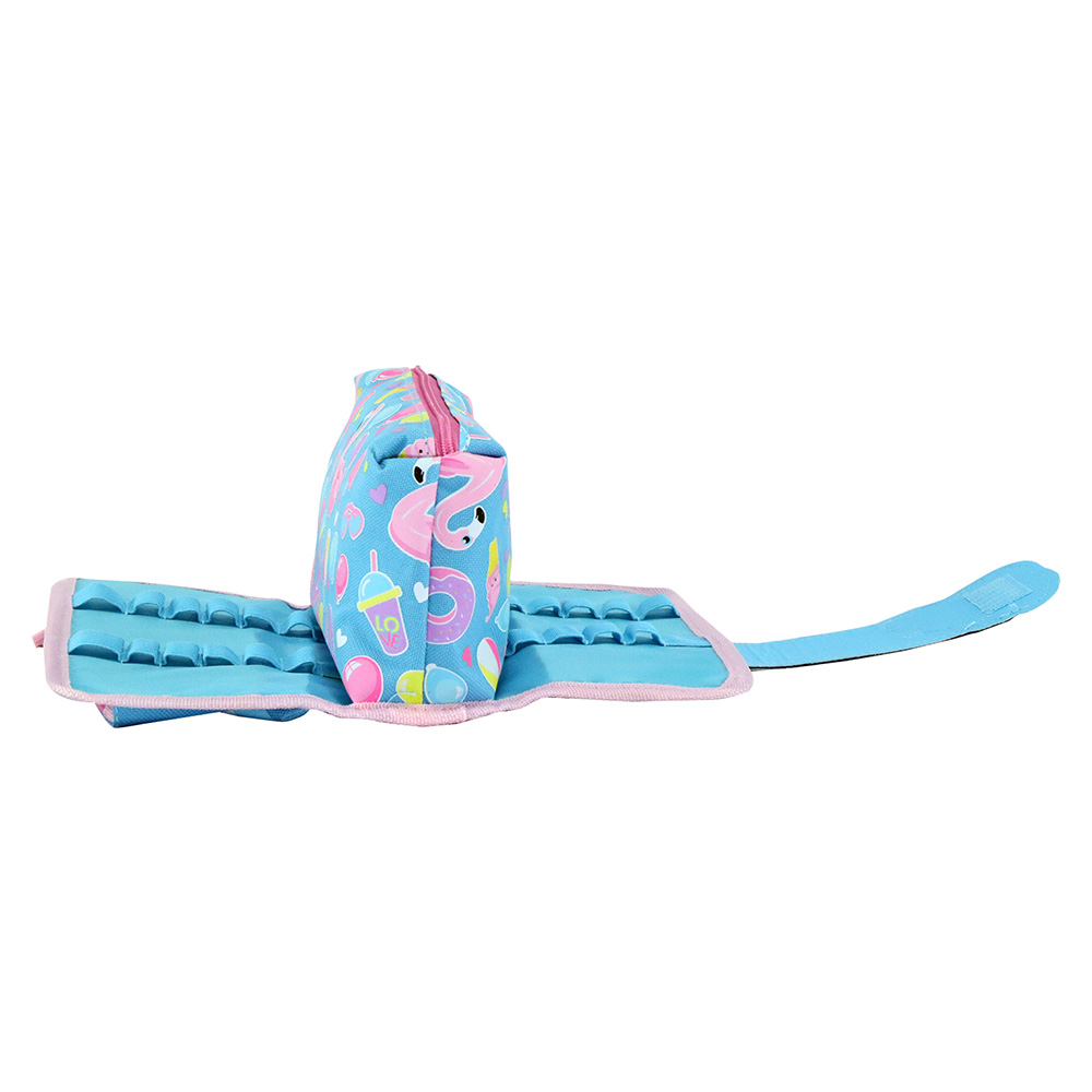 Fancy Strap Pencil Case - Light Blue