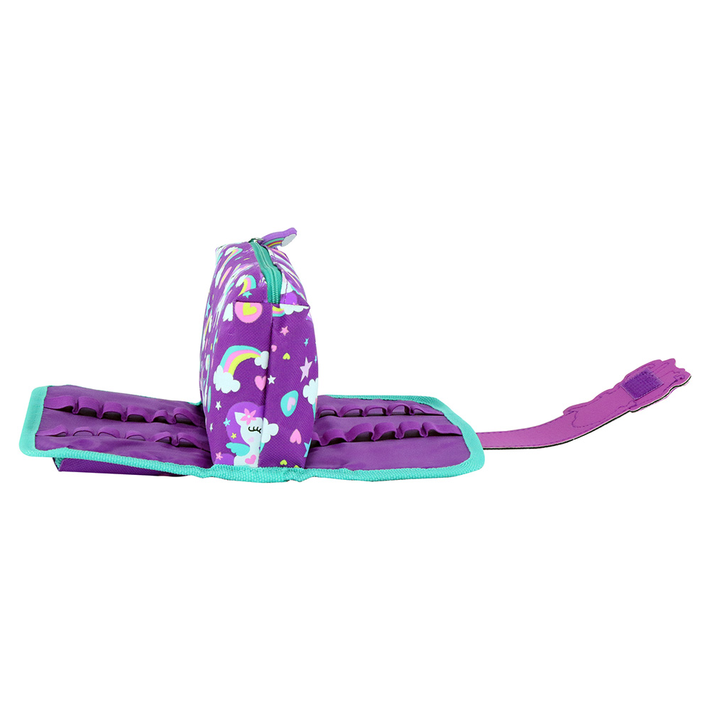 Fancy Strap Pencil Case - Purple