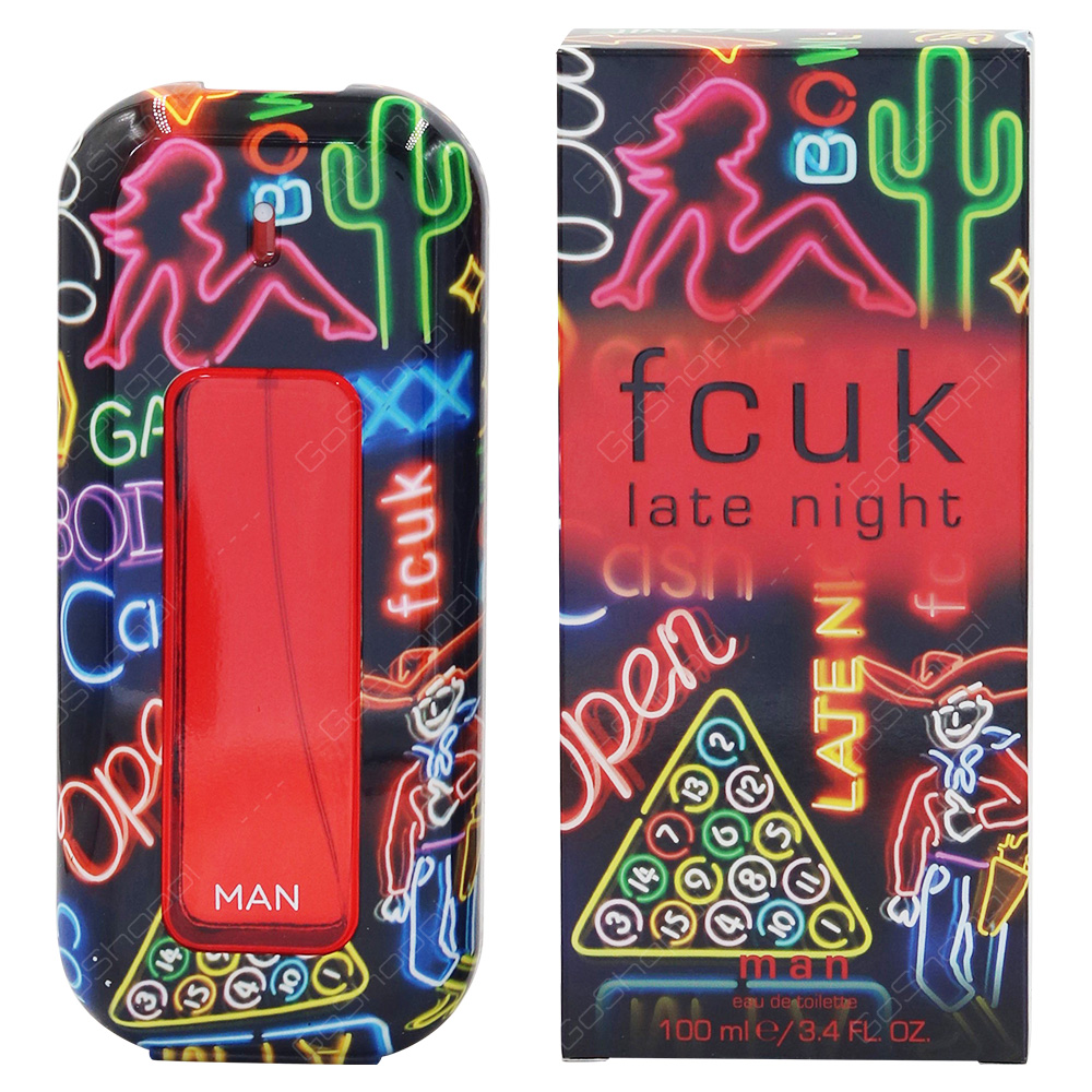 Fcuk Late Night For Men Eau De Toilette 100ml