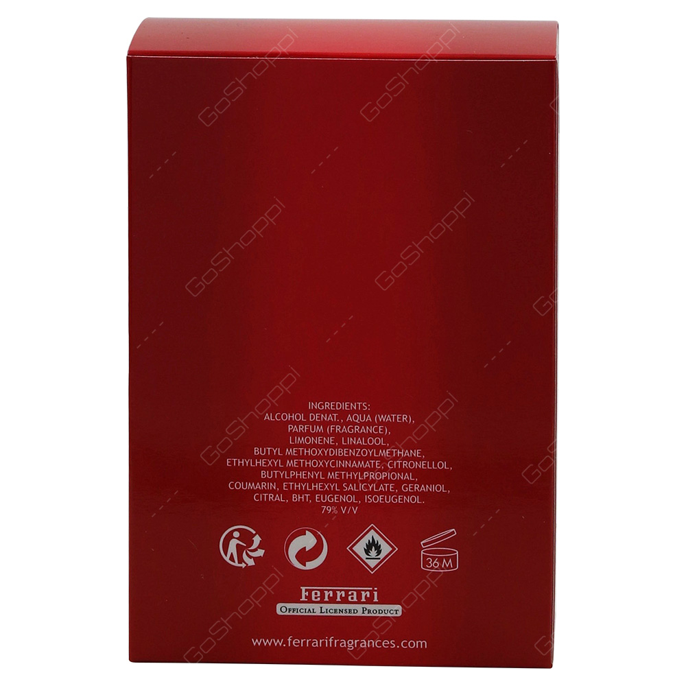 Ferrari Red For Men Eau De Toilette 125ml