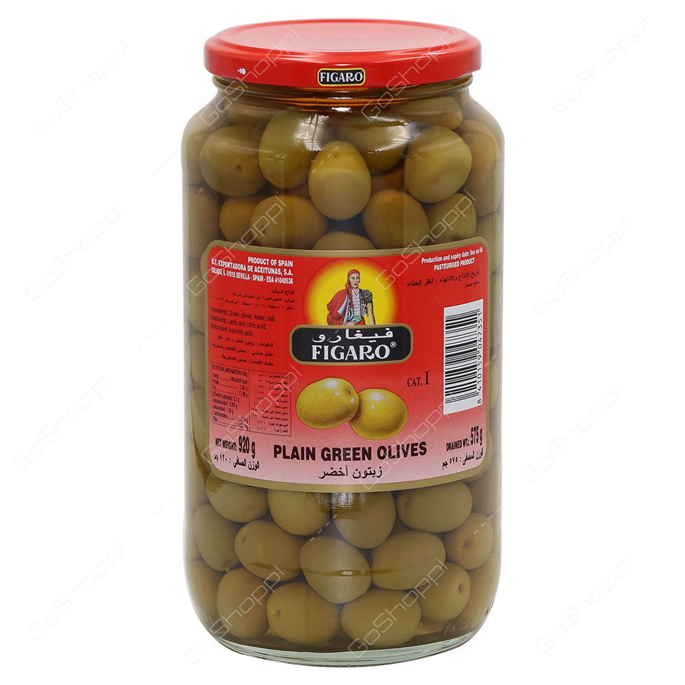 Figaro Plain Green Olives 920 g
