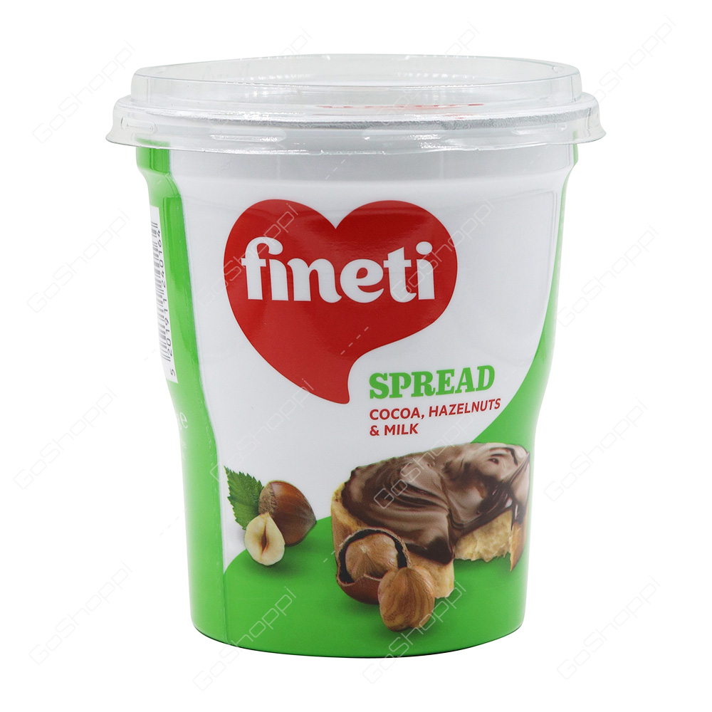 Fineti Cocoa Hazelnuts and Milk Spread 400 g