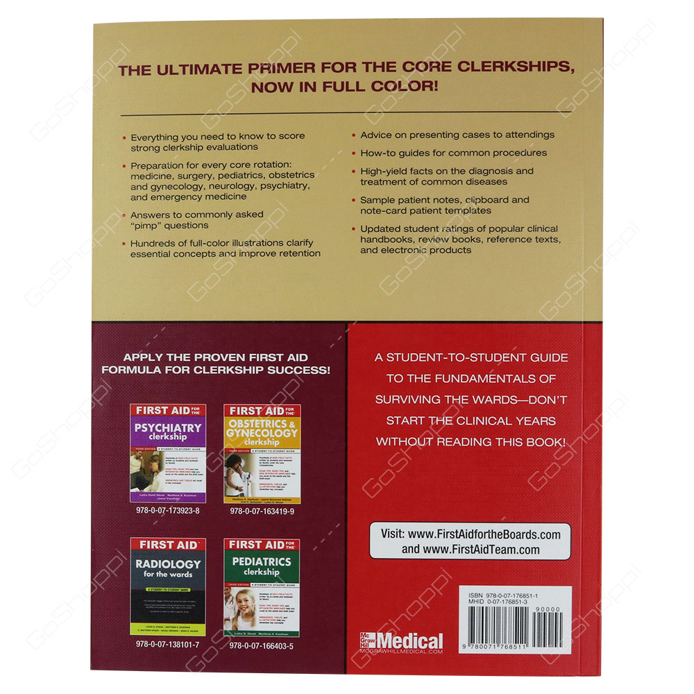 First Aid For The Wards Fifth Edition By Tao Le