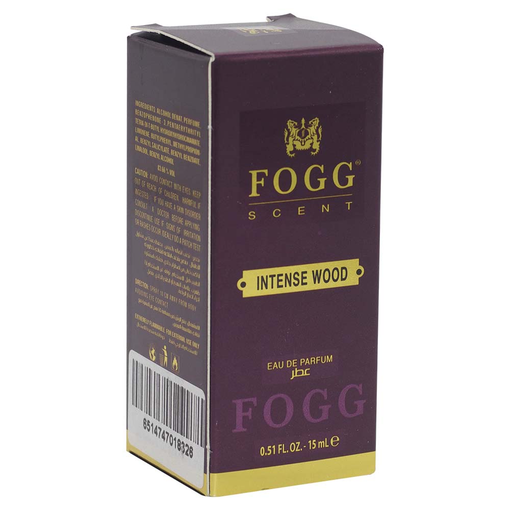 Fogg Scent Intense Wood Eau De Parfum 15ml