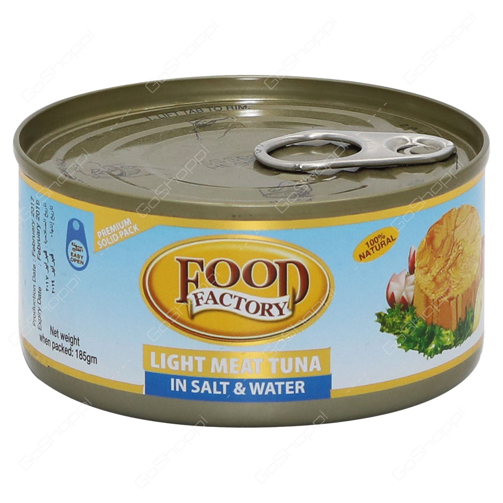 Food Factory Light Meat Tuna In Salt And Water 185 g
