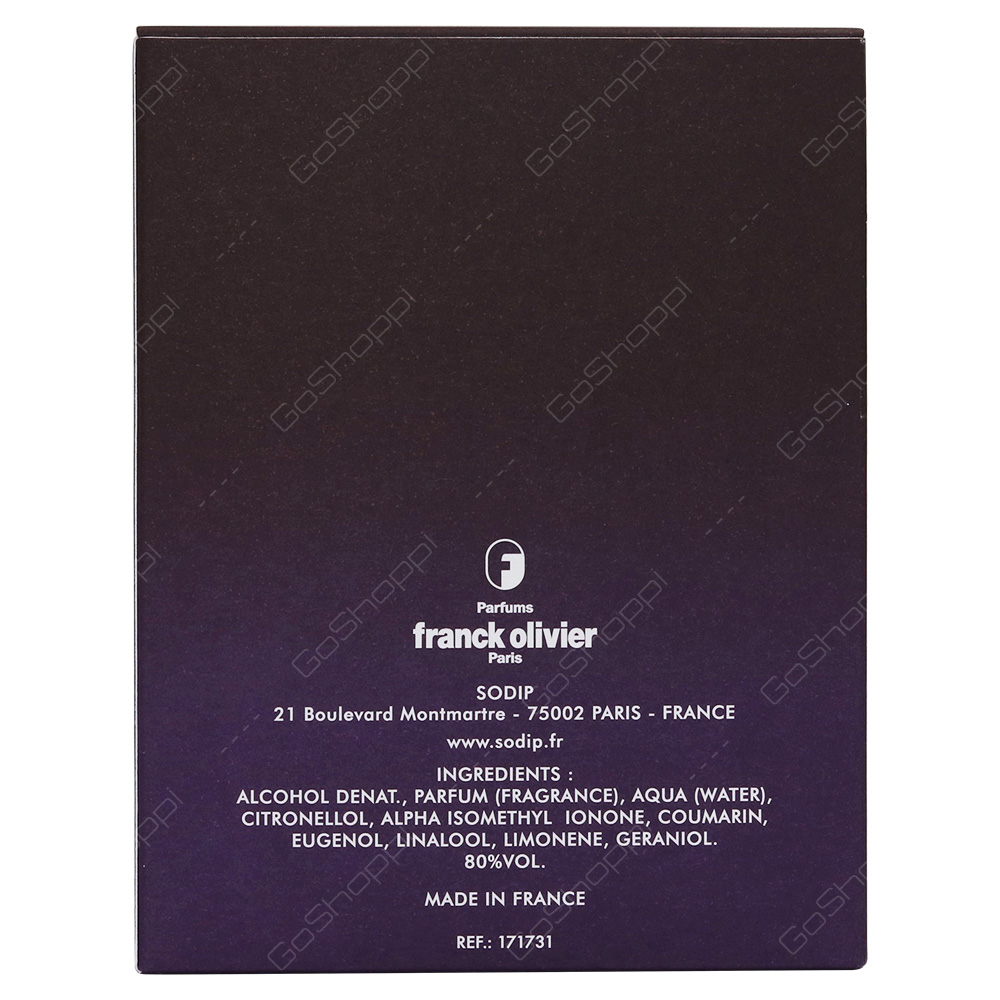 Frank Olivier Oud Vanille Eau De Parfum 100ml