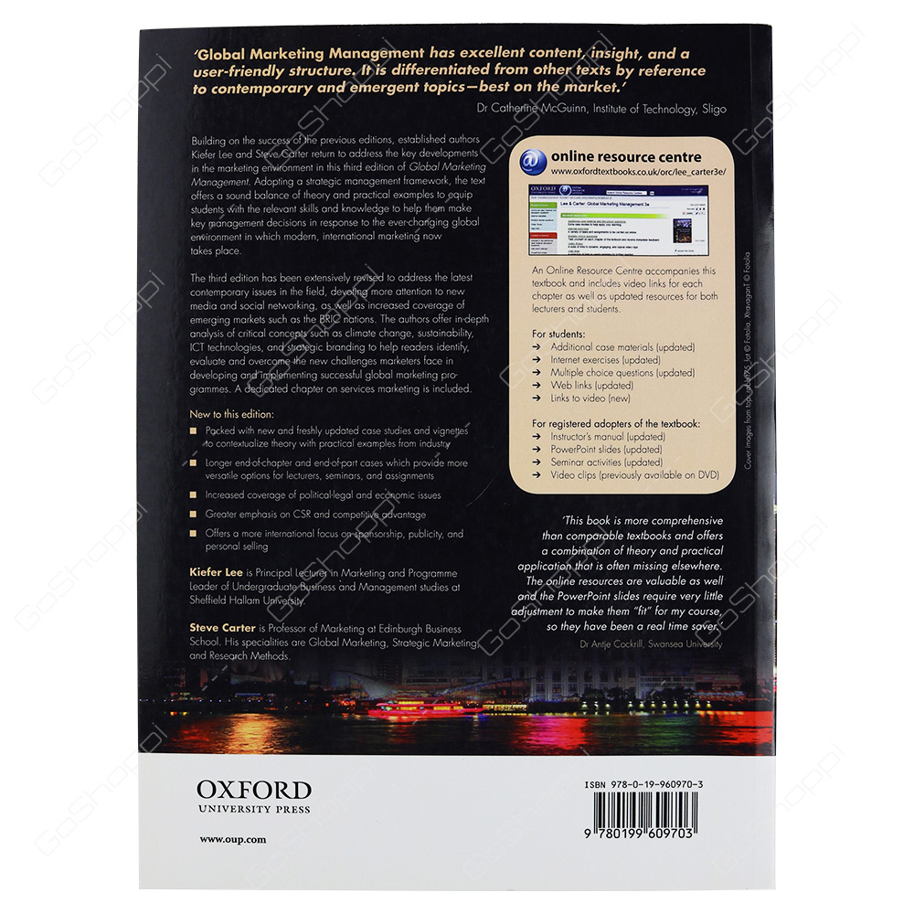 Global Marketing Management By Kiefer Lee