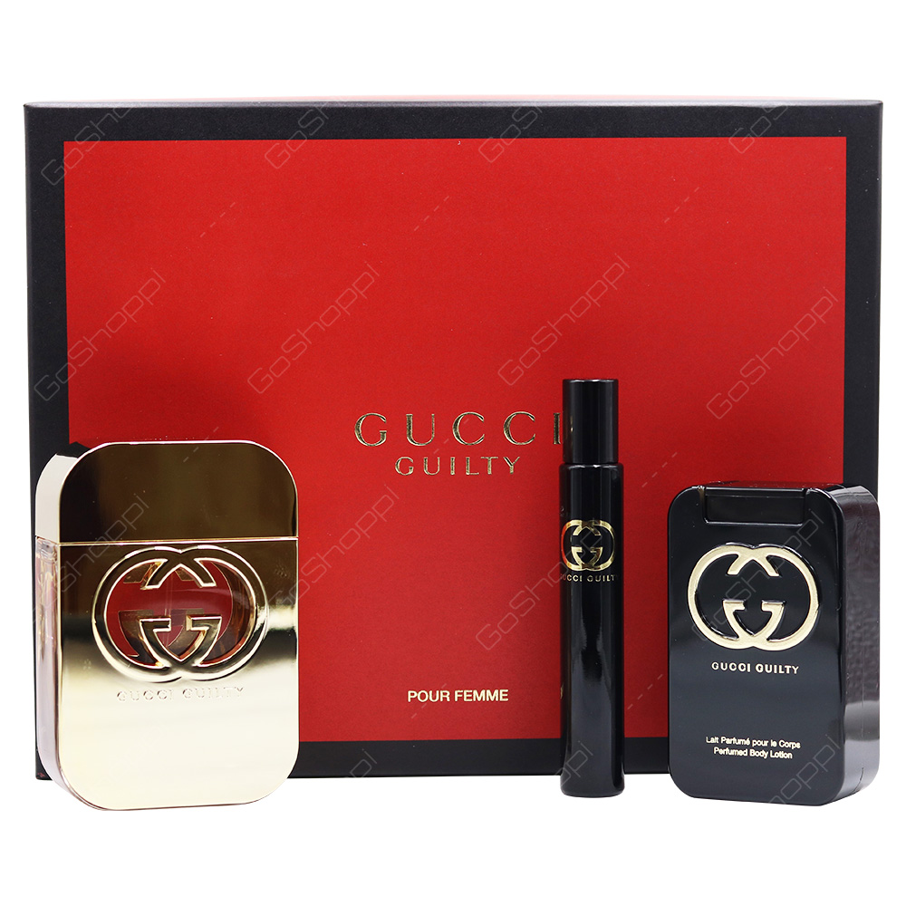 Gucci Guilty Pour Femme Gift Set 3pcs Buy Online