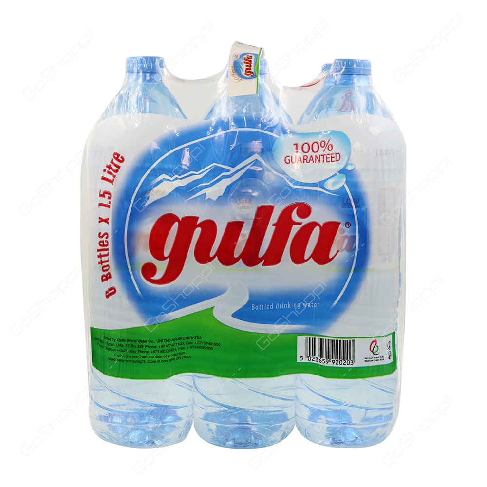 Gulfa Low Sodium Bottled Drinking Water 6X1.5 l Buy Online