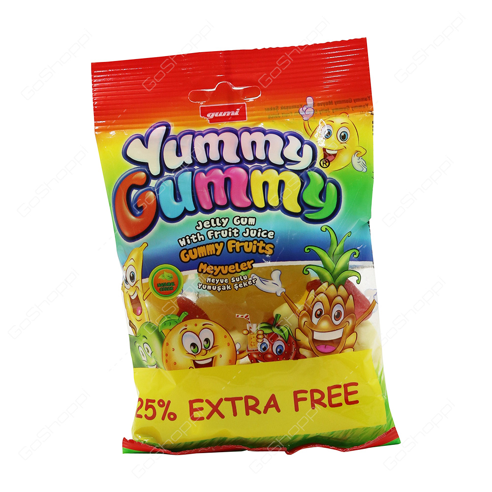 Gumi Yummy Gummy Jelly Gum Gummy Fruits 125 g