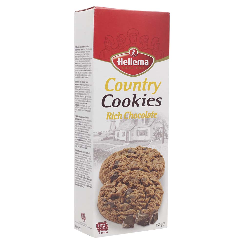 Hellema Country Cookies Rich Chocolate 150g