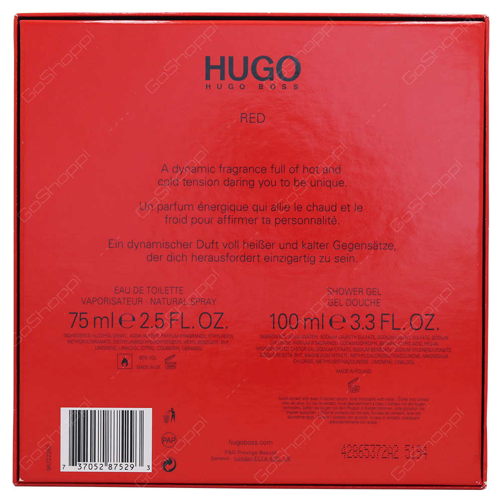 Hugo Boss Hugo Red Gift Set For Men 2pcs