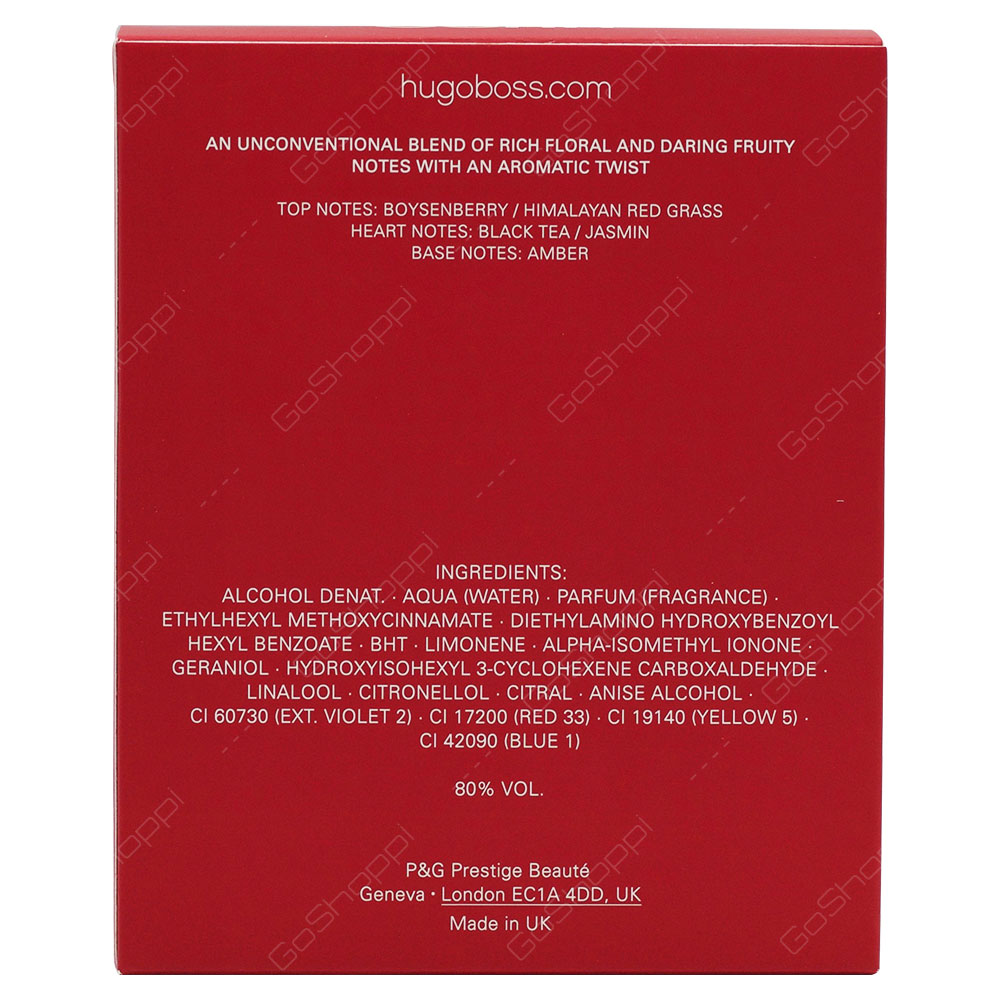 Hugo Boss Red For Women Eau De Parfum 75ml