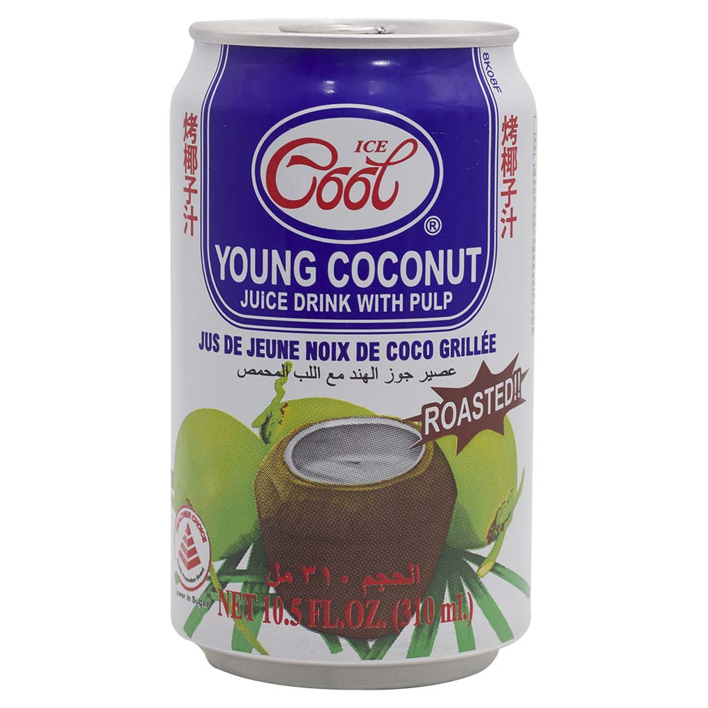 Ice Cool Roasted Young Coconut Juice With Pulp 310ml