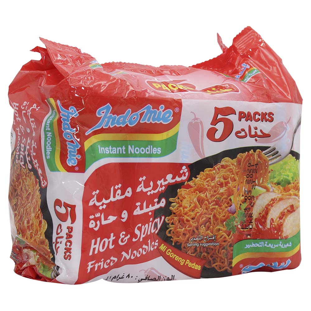 Indimie Hot&Spicy Fried Noodles 5X80g