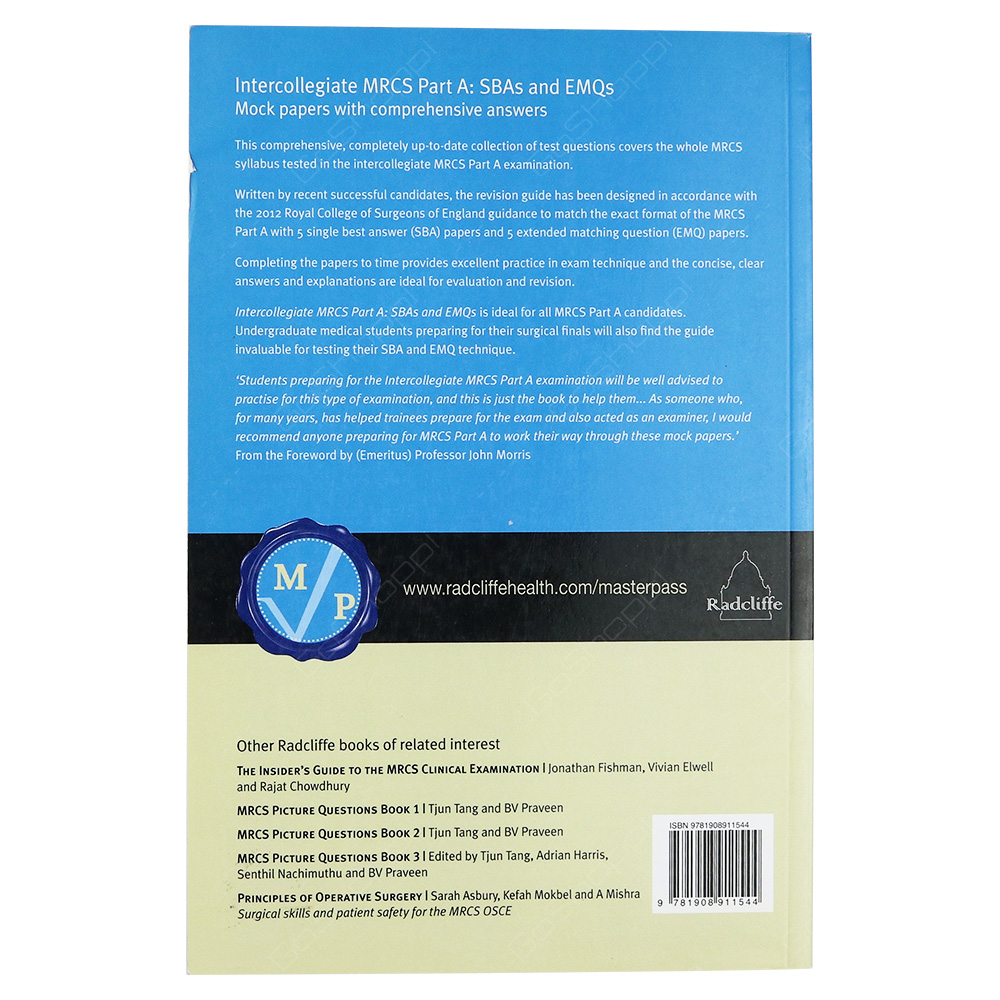 Intercollegiate MRCS Part A - SBAs And EMQs