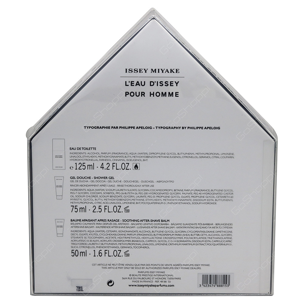 Issey Miyake Pour Homme Gift Set 3pcs