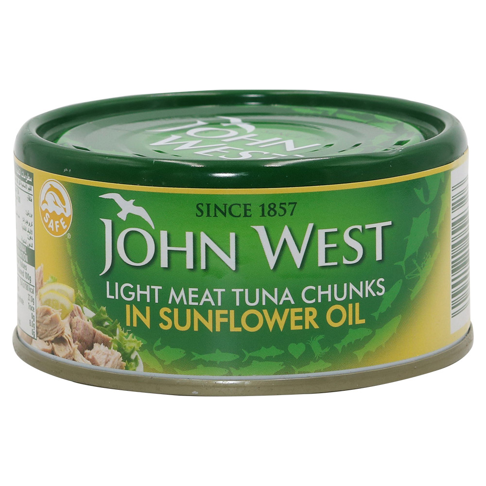 John West Light Meat Tuna Chunks In Sunflower Oil 170g