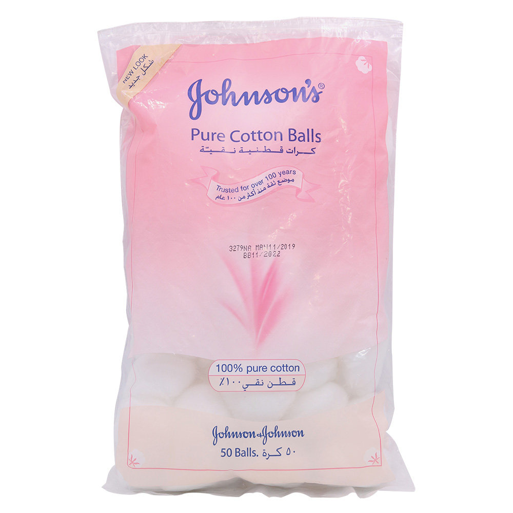 Johnsons Pure Cotton Balls 50Balls