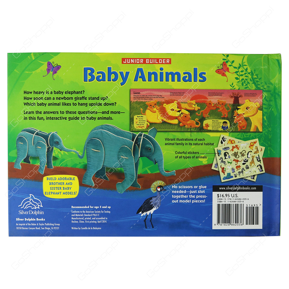 Junior Builder - Baby Animals By Camilla de La Bedoyere