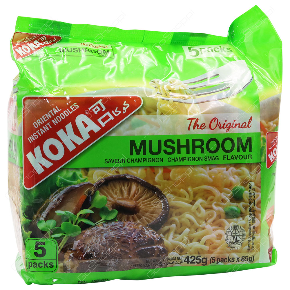 Koka The Original Mushroom Flavour Noodles 5X85 g